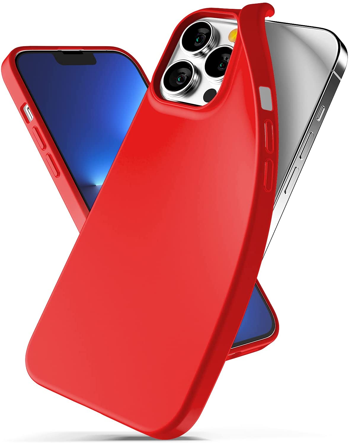 Ochranný kryt pro iPhone 13 Pro MAX - Mercury, Soft Feeling Red