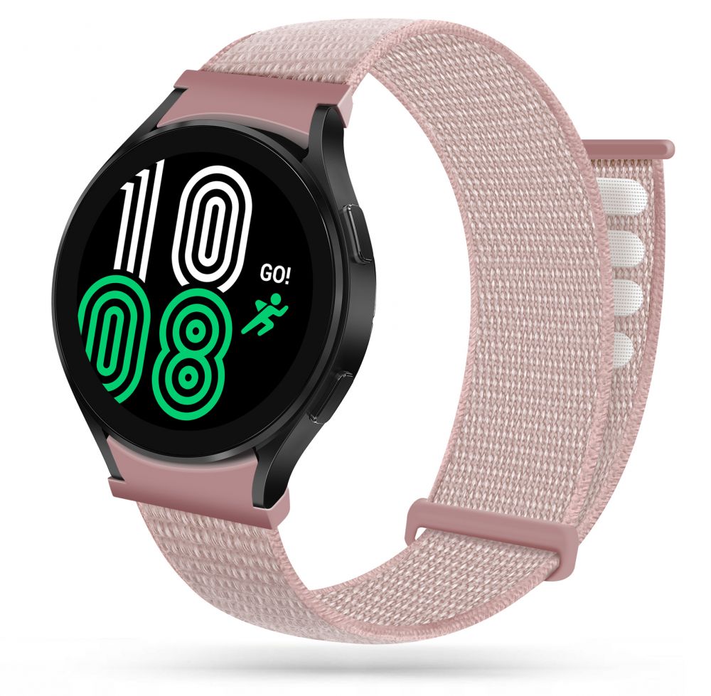 Řemínek pro Samsung Galaxy Watch 40mm / 42mm / 44mm / 46mm - Tech-Protect, Nylon Pink