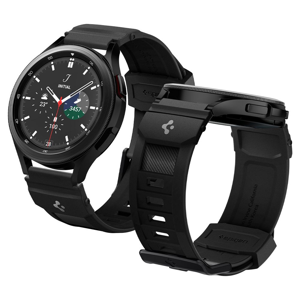 Řemínek pro Samsung Galaxy Watch 40mm / 42mm / 44mm / 46mm / Active 2 44mm - Spigen, Rugged Band Black