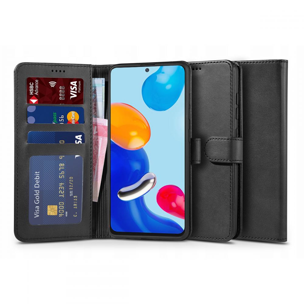 Ochranné pouzdro pro Xiaomi Redmi Note 11 / 11S - Tech-Protect, Wallet 2 Black