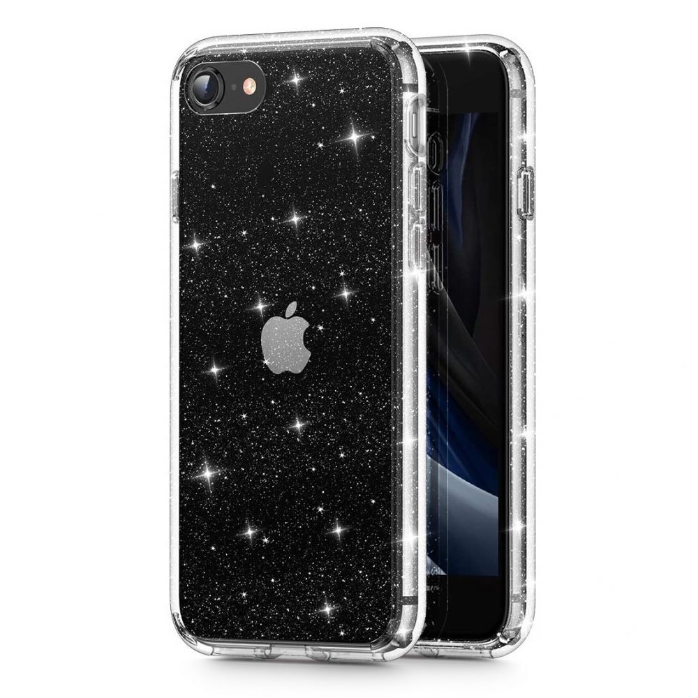 Ochranný kryt pro iPhone 7 / 8 / SE (2020/2022) - Tech-Protect, Glitter Clear