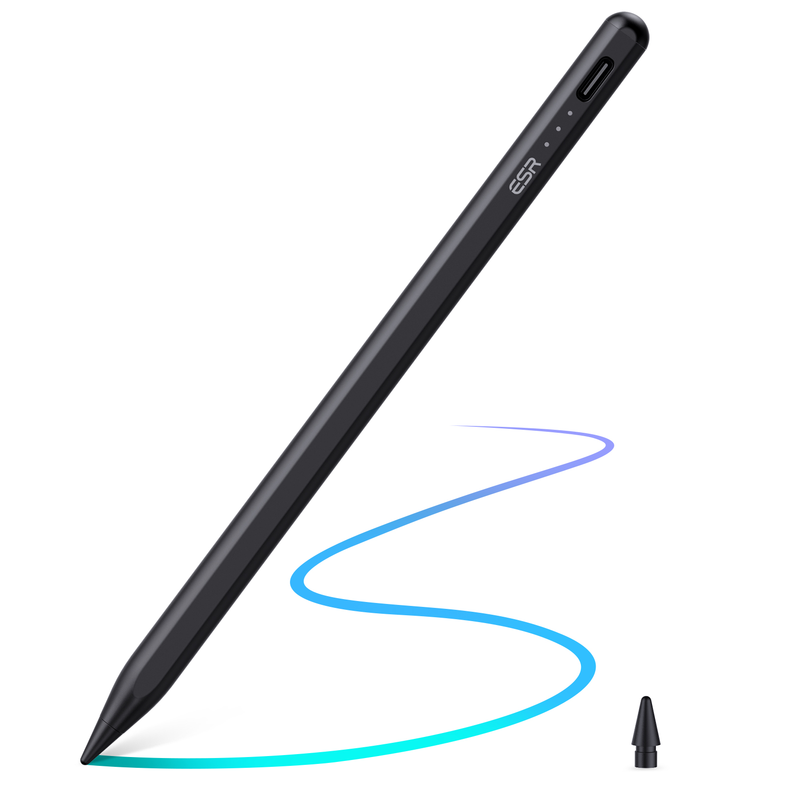 Dotykové pero / stylus pro iPad - ESR, Magnetic Pencil Black