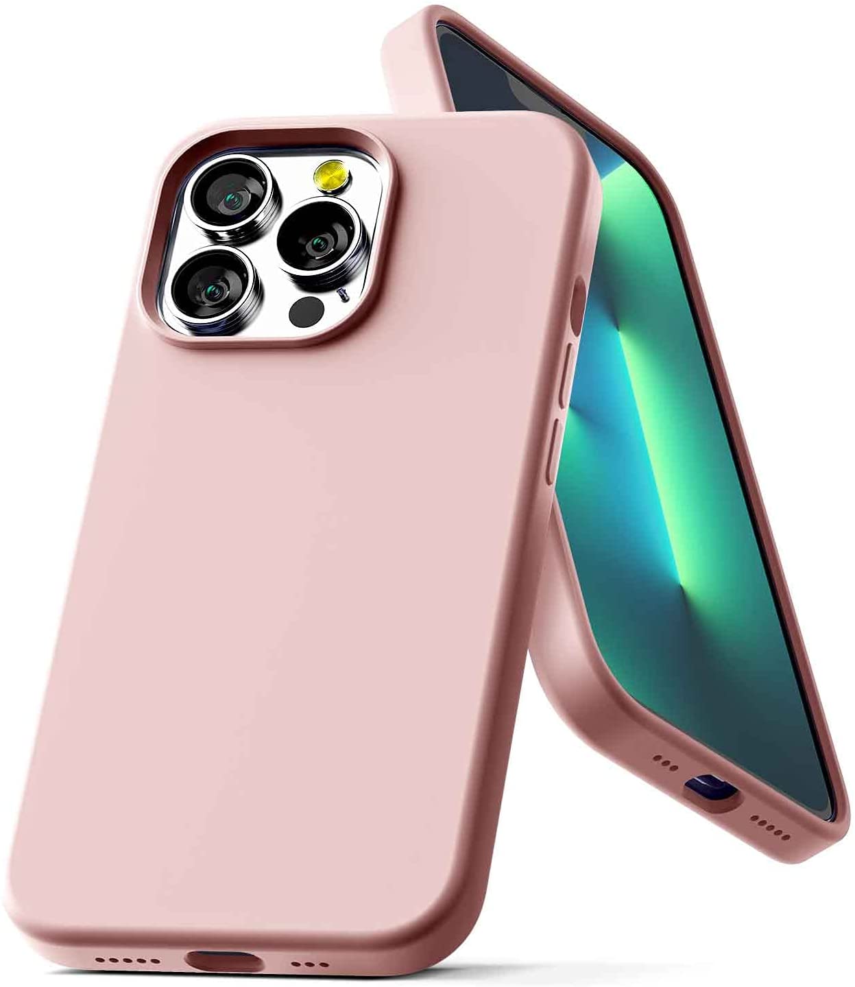 Ochranný kryt pro iPhone 13 Pro - Mercury, Silicone Pink Sand