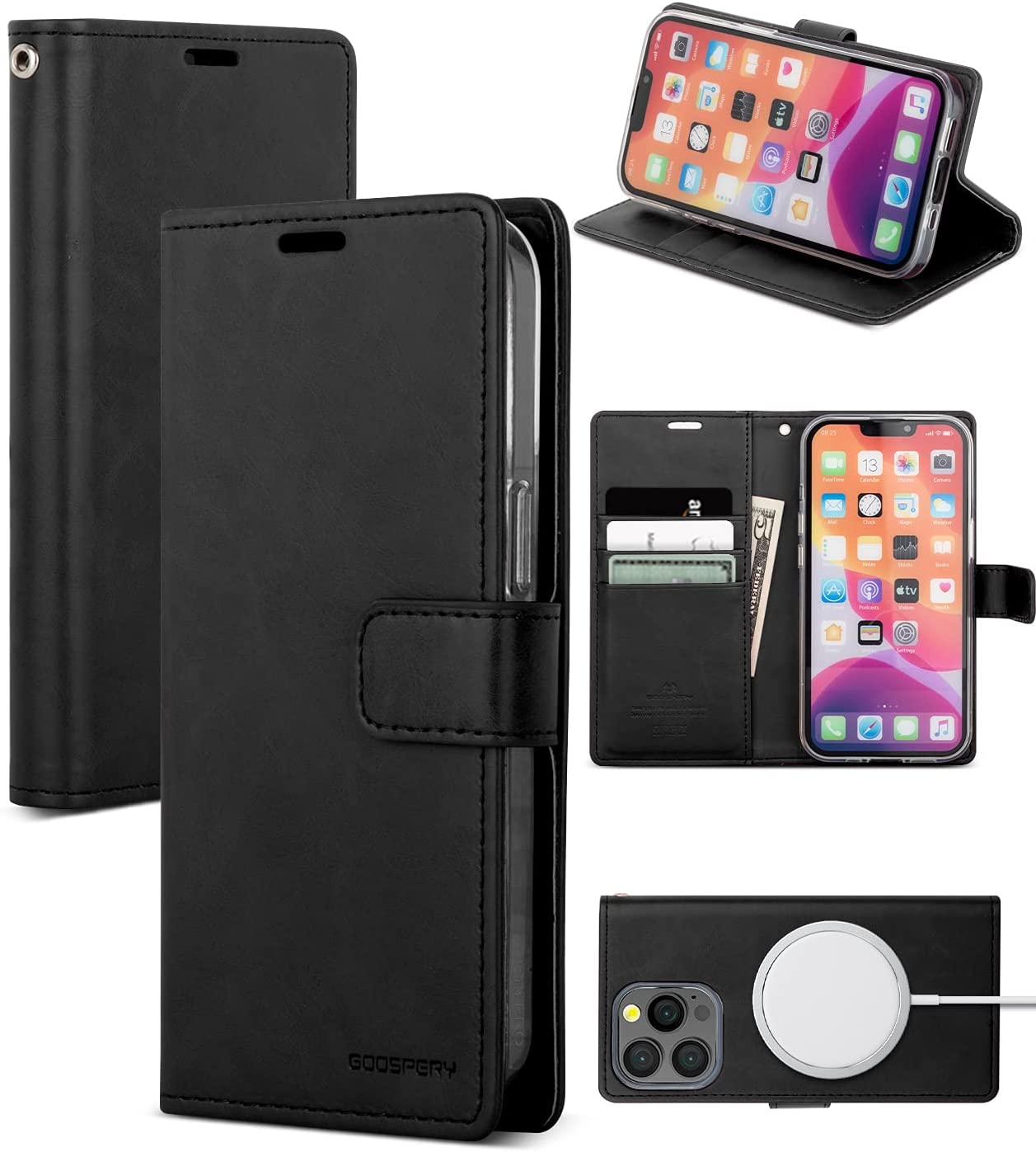 Ochranné pouzdro pro iPhone 13 Pro MAX - Mercury, Bluemoon Diary Black