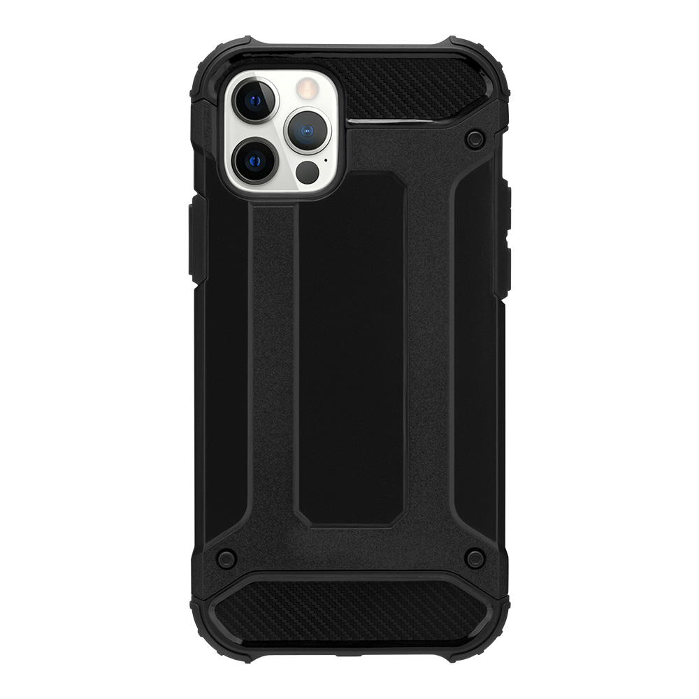 Ochranný kryt pro iPhone 12 - Mercury, Metal Armor Black