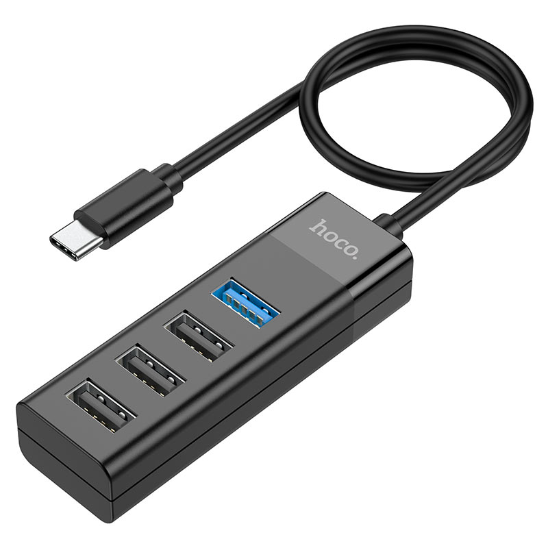 Redukce USB-C to USB-A - Hoco, HB25 EasyMix Type-C Hub