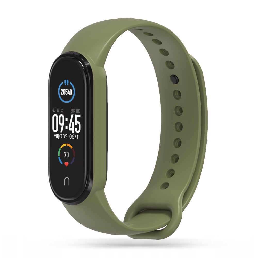 Řemínek pro Xiaomi Mi Band 5 / 6 / 7 - Tech-Protect, Iconband Military Green