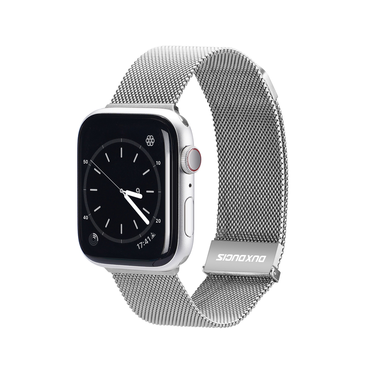 Řemínek pro Apple Watch 38mm / 40mm / 41mm - DuxDucis, Milanese Silver