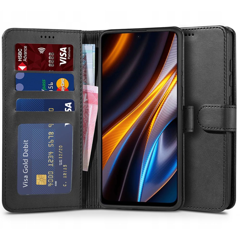 Pouzdro pro Xiaomi Poco X4 GT - Tech-Protect, Wallet 2 Black