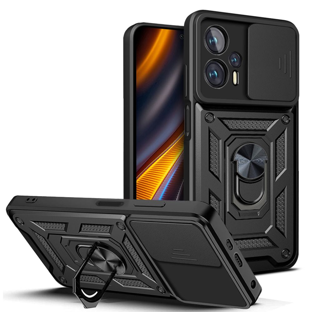 Ochranný kryt pro Xiaomi Poco X4 GT - Tech-Protect, CamShield Black