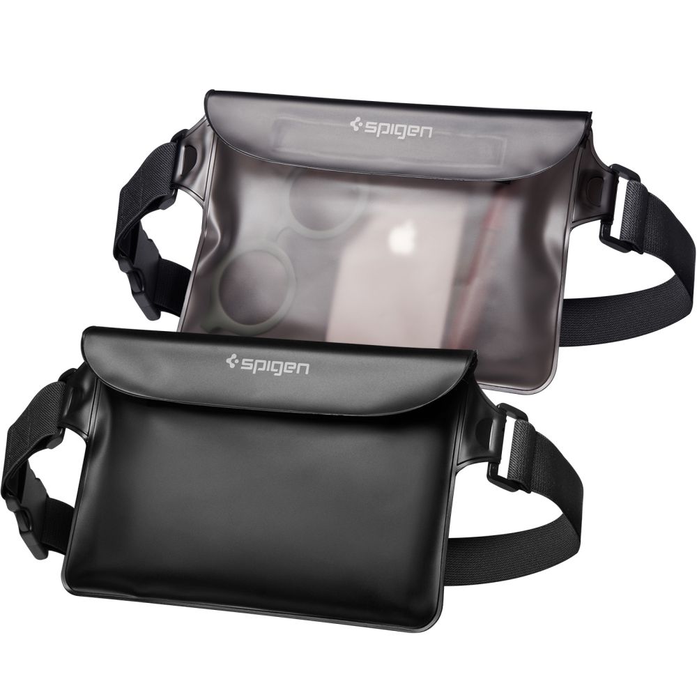 Plážová sada (2ks) - Spigen, A620 Waist Bag Black