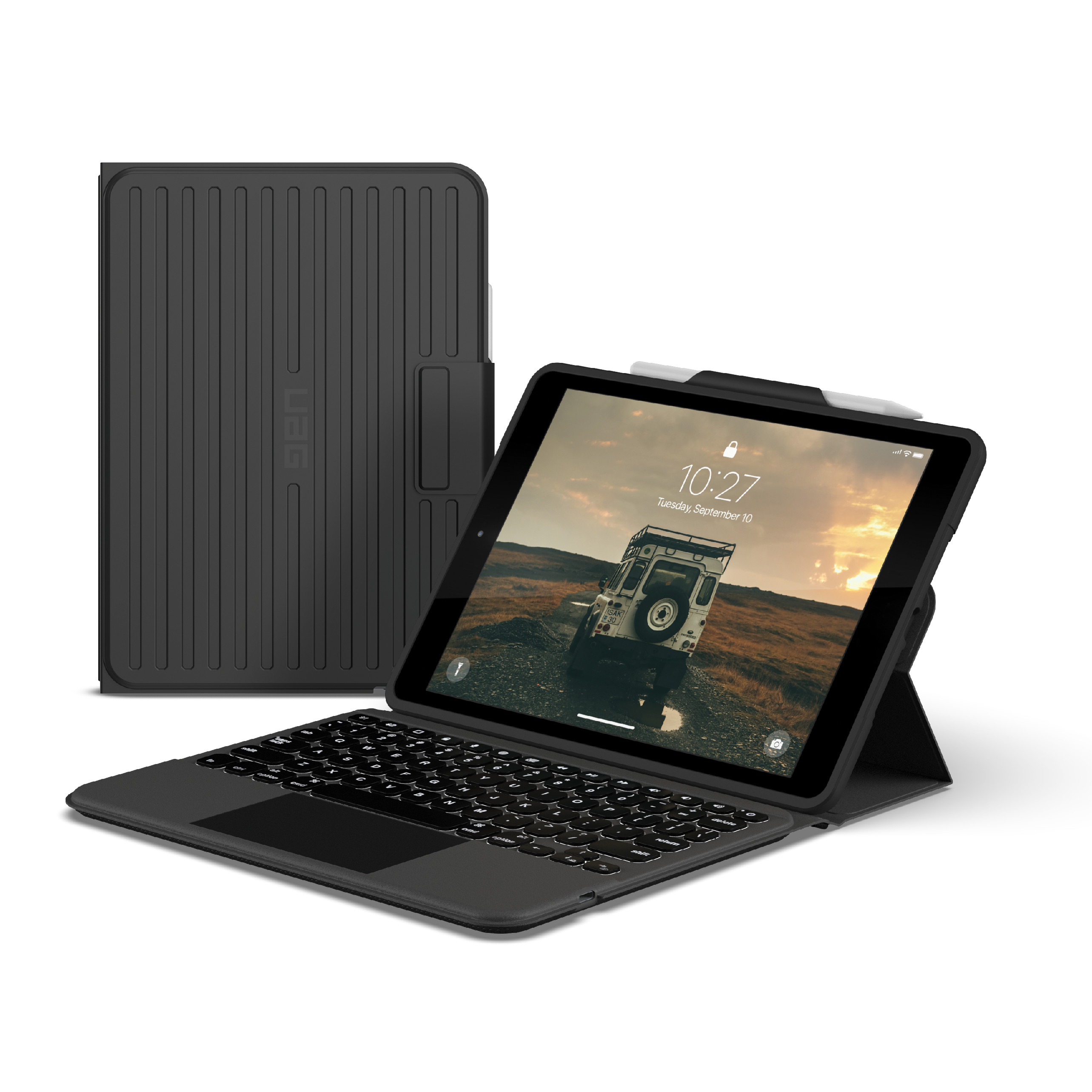 Klávesnice pro iPad 10.2 (2021/2020/2019) - UAG, Rugged Keyboard with Trackpad ENG