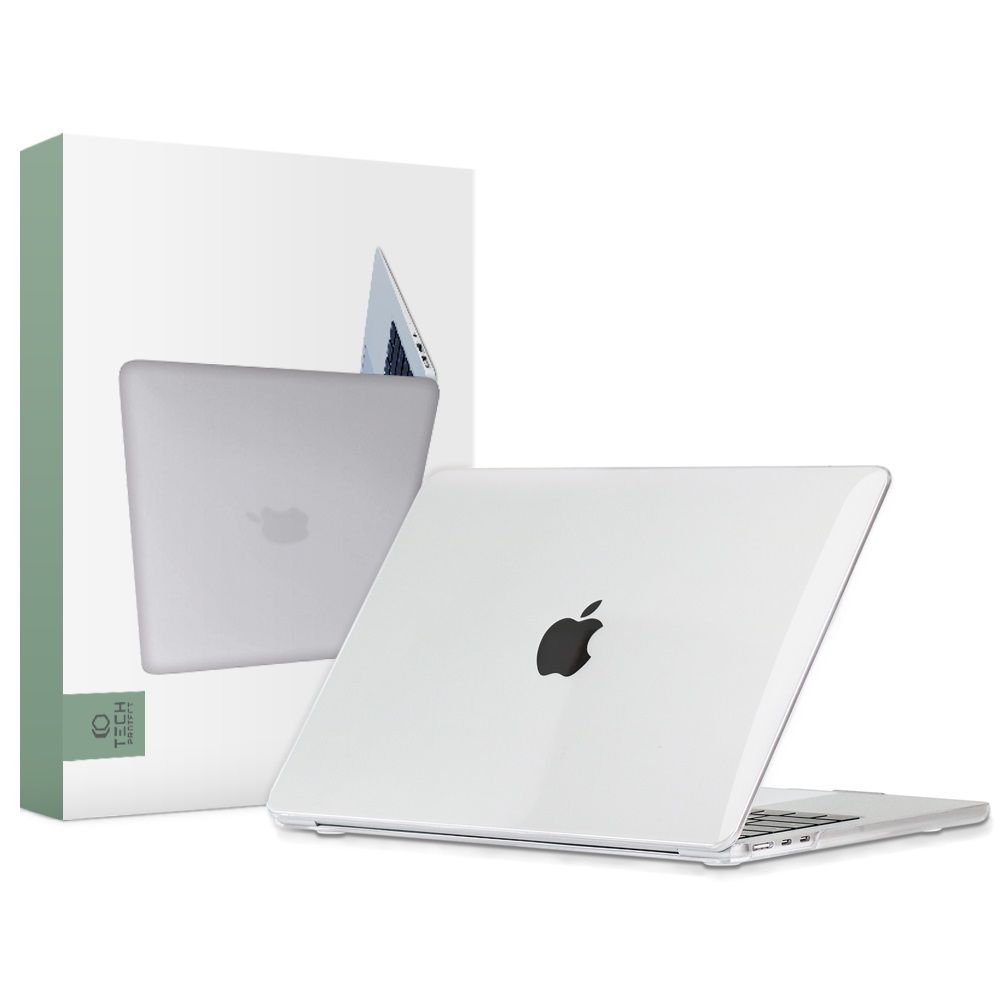 Ochranný kryt na MacBook Air 13 (2022-2024) - Tech-Protect, SmartShell Crystal Clear