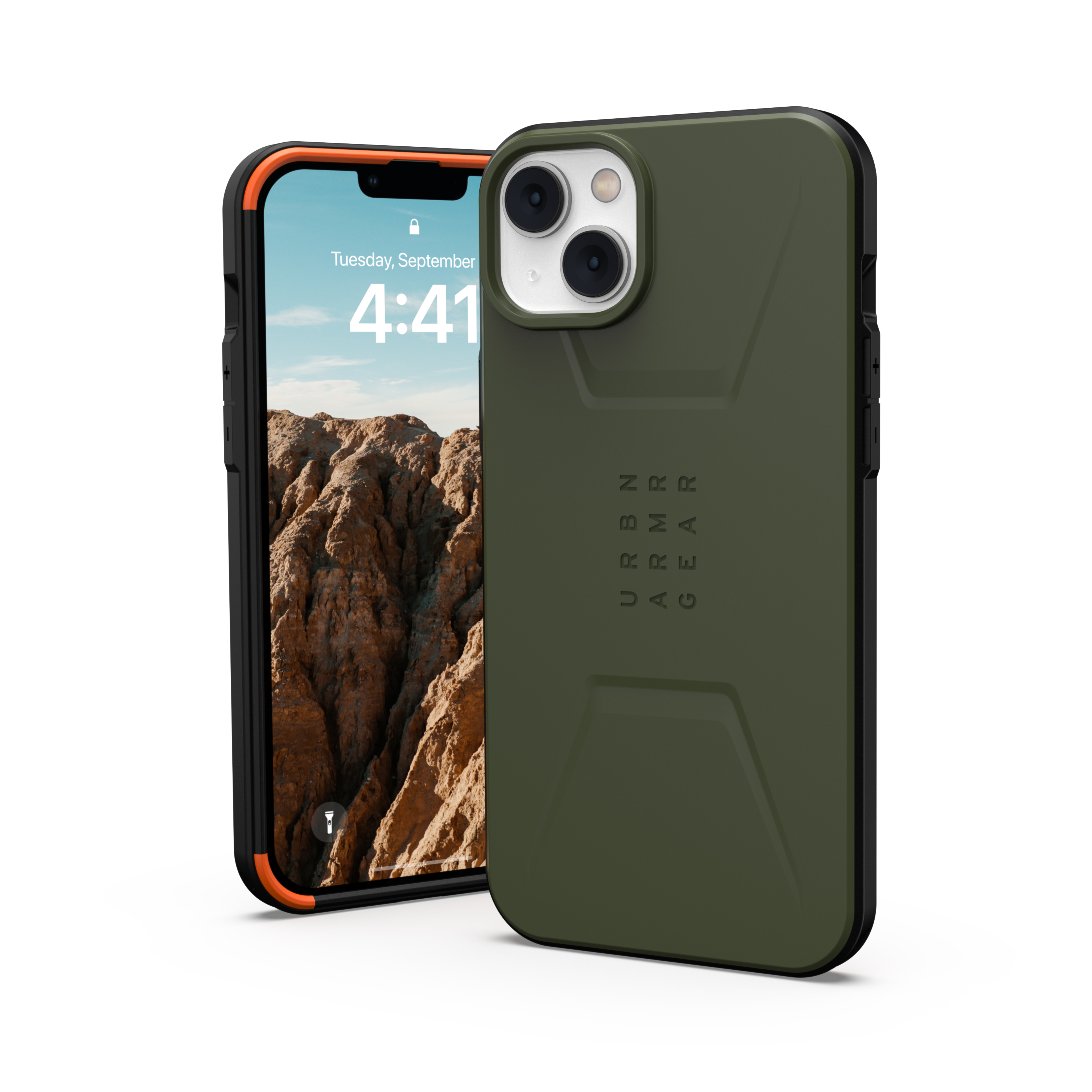 Ochranný kryt pro iPhone 14 PLUS - UAG, Civilian MagSafe Olive