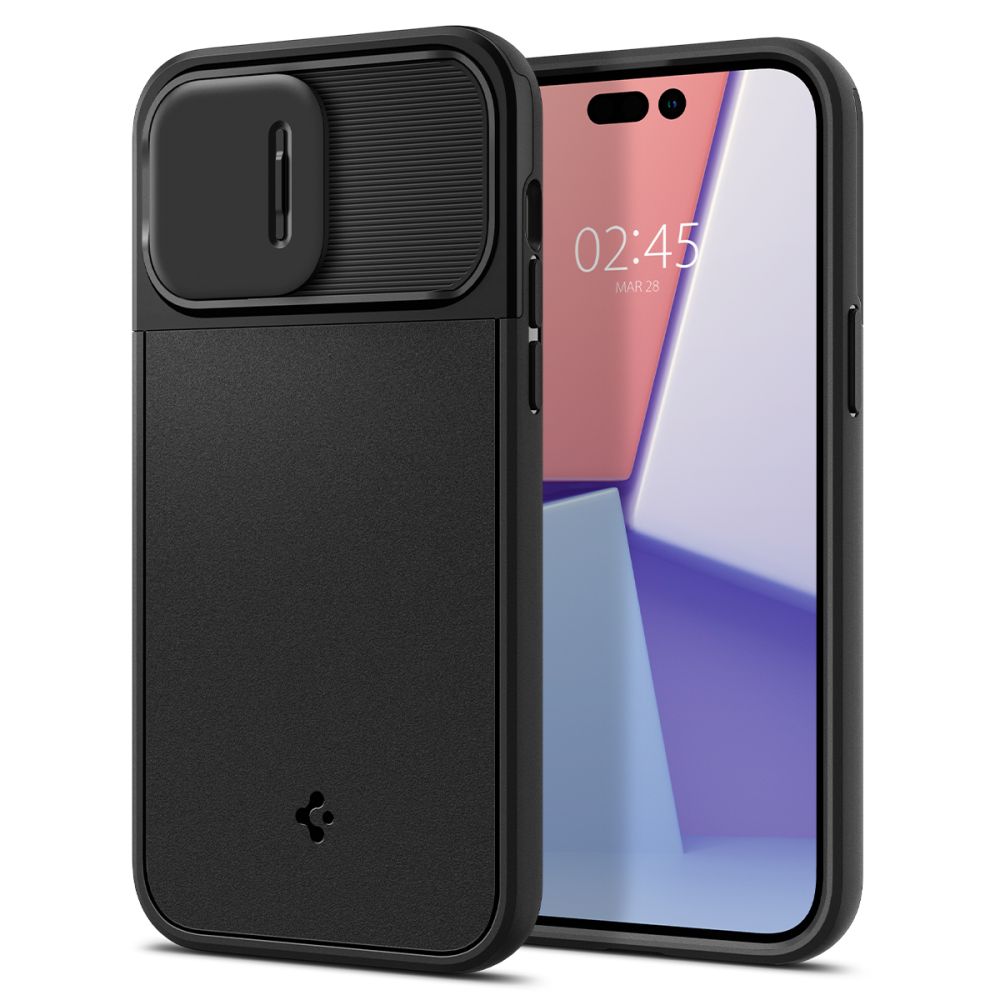 Ochranný kryt pro iPhone 14 Pro - Spigen, Optik Armor Mag Black