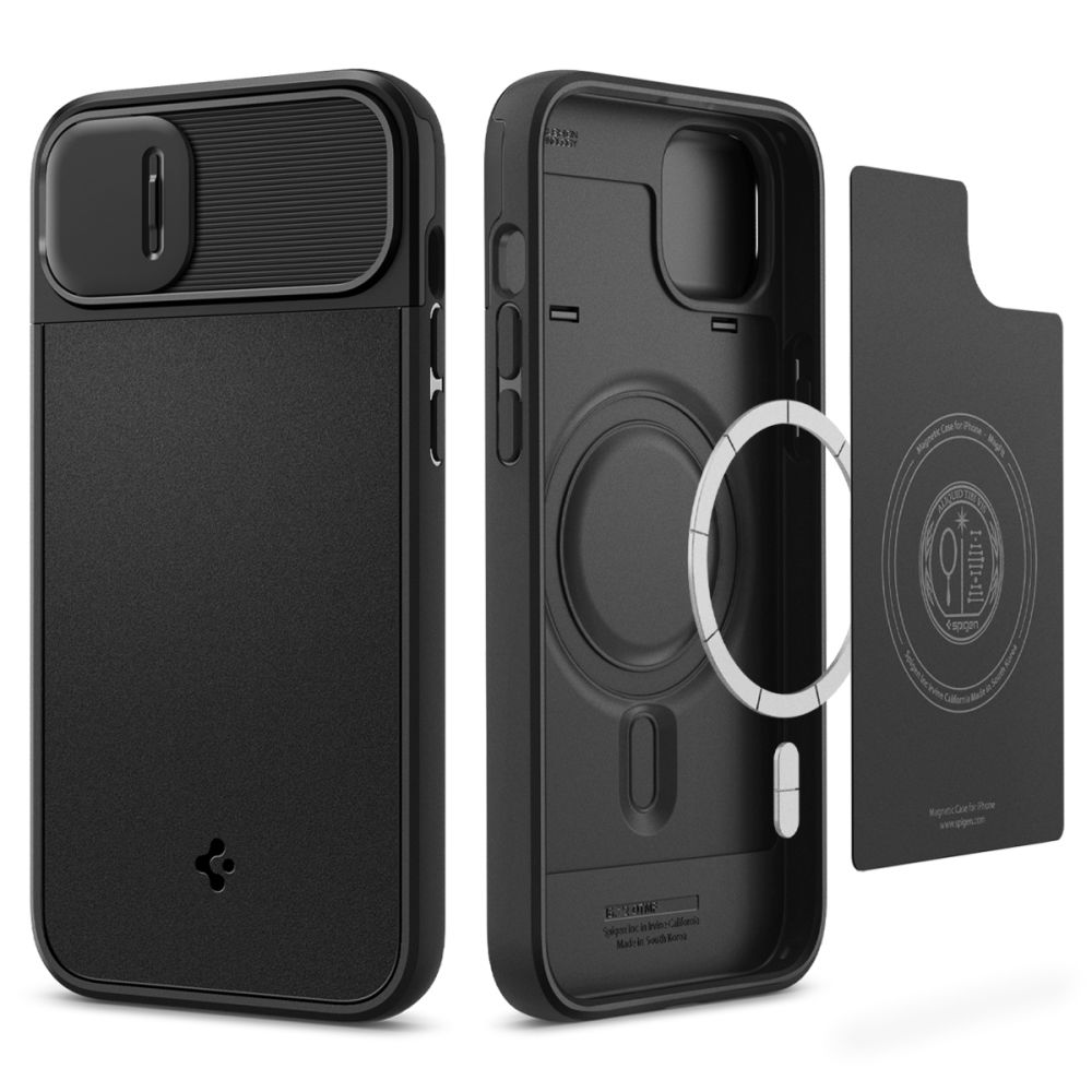 Ochranný kryt pro iPhone 14 PLUS - Spigen, Optik Armor Mag Black