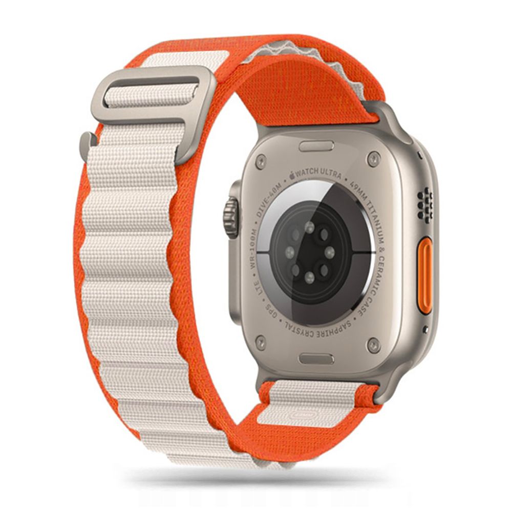 Řemínek pro Apple Watch 42mm / 44mm / 45mm / 49mm - Tech-Protect, Nylon Pro Orange/Mousy