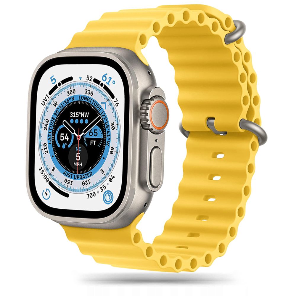 Řemínek pro Apple Watch 42mm / 44mm / 45mm / 49mm - Tech-Protect, Iconband Pro Yellow