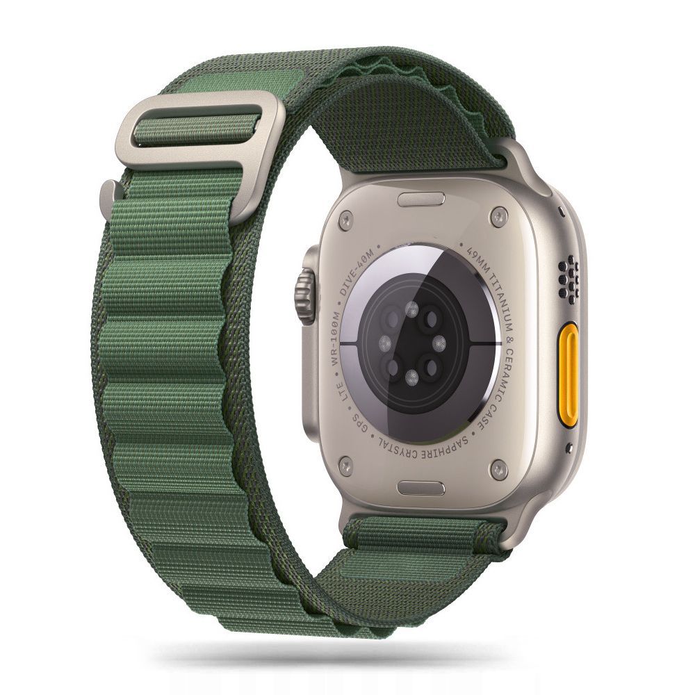 Řemínek pro Apple Watch 42mm / 44mm / 45mm / 49mm - Tech-Protect, Nylon Pro Military Green