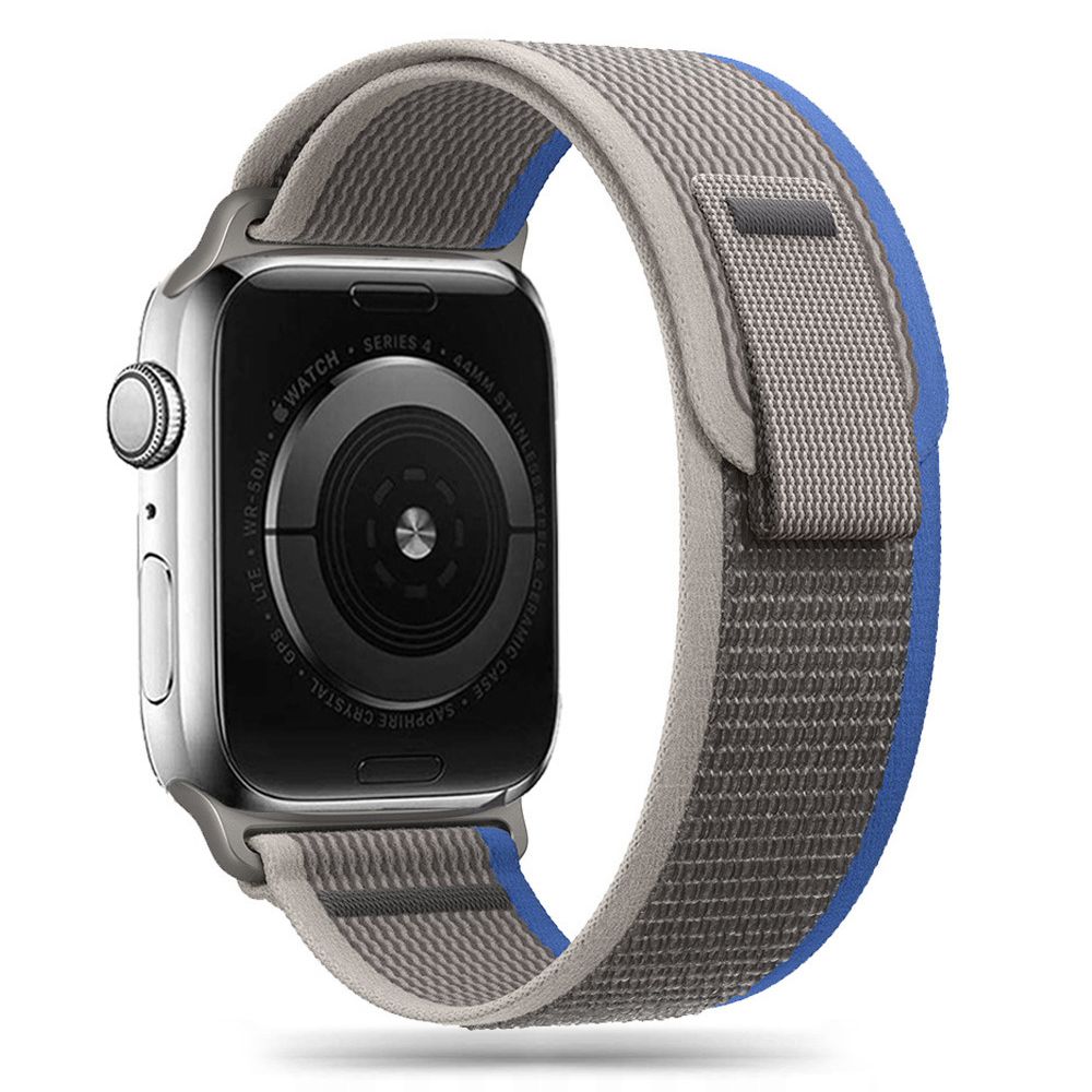 Řemínek pro Apple Watch 42mm / 44mm / 45mm / 49mm - Tech-Protect, Nylon Gray/Blue