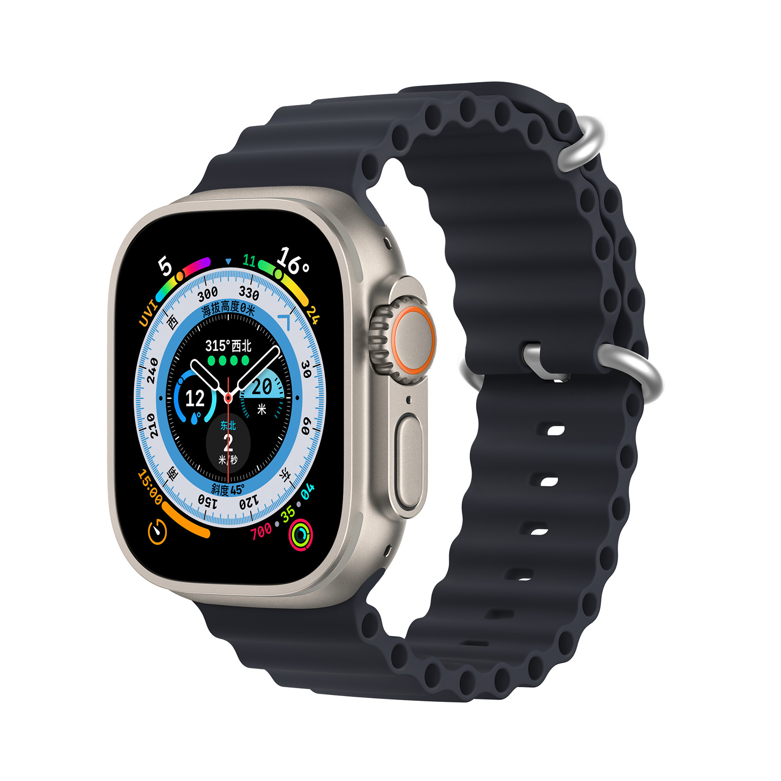 Řemínek pro Apple Watch 38mm / 40mm / 41mm - DuxDucis, OceanWave Midnight