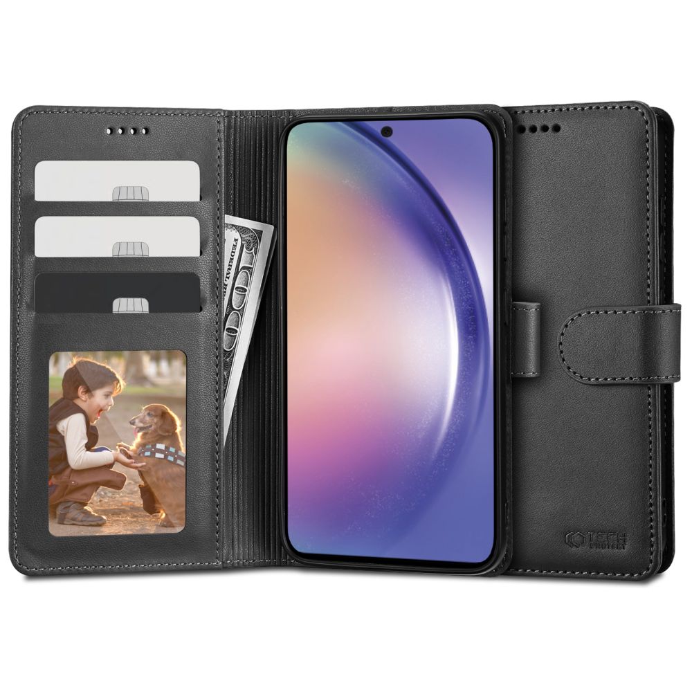 Ochranné pouzdro pro Samsung Galaxy A54 5G - Tech-Protect, Wallet 2 Black