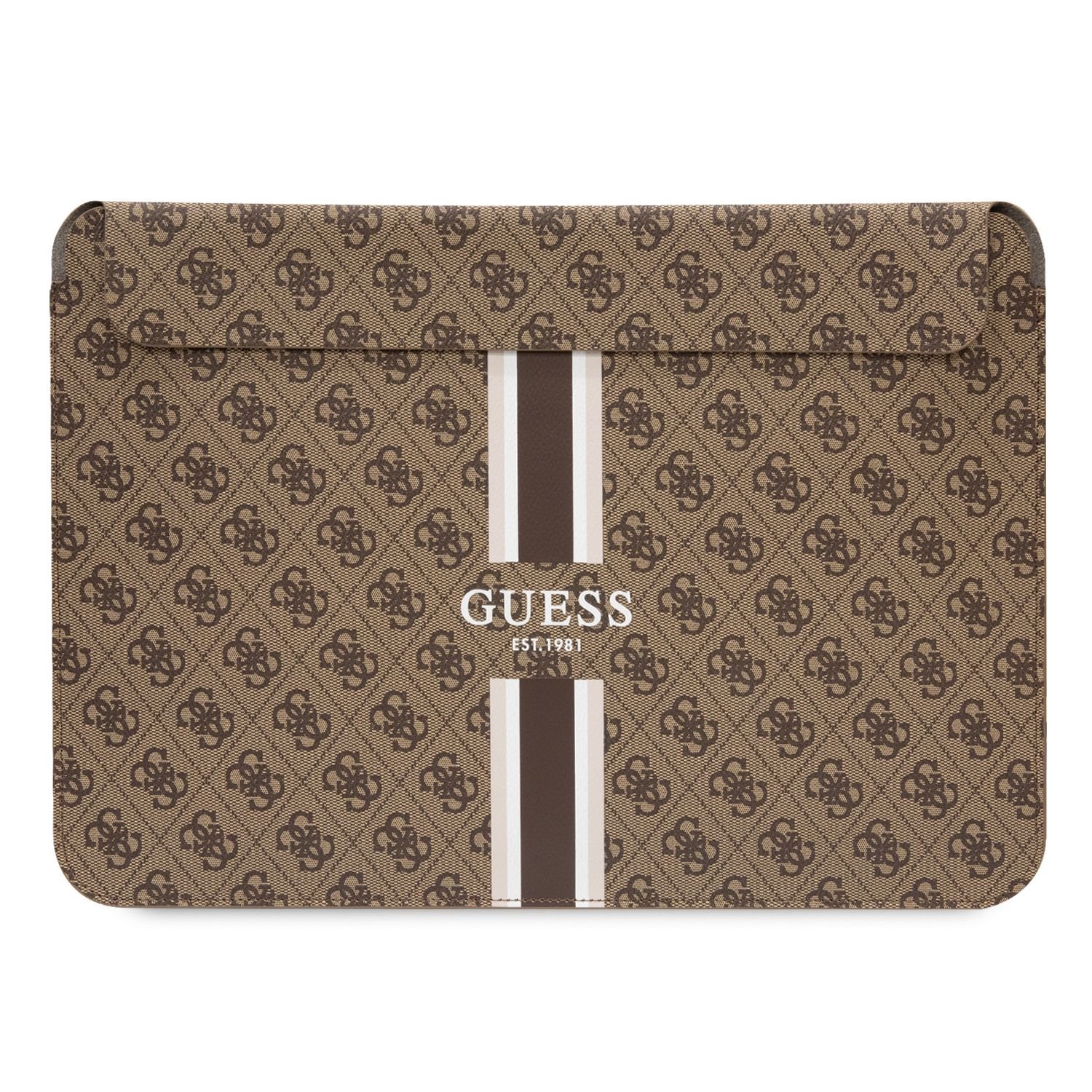 Pouzdro na notebook - Guess, 16 4G Printed Stripes Brown