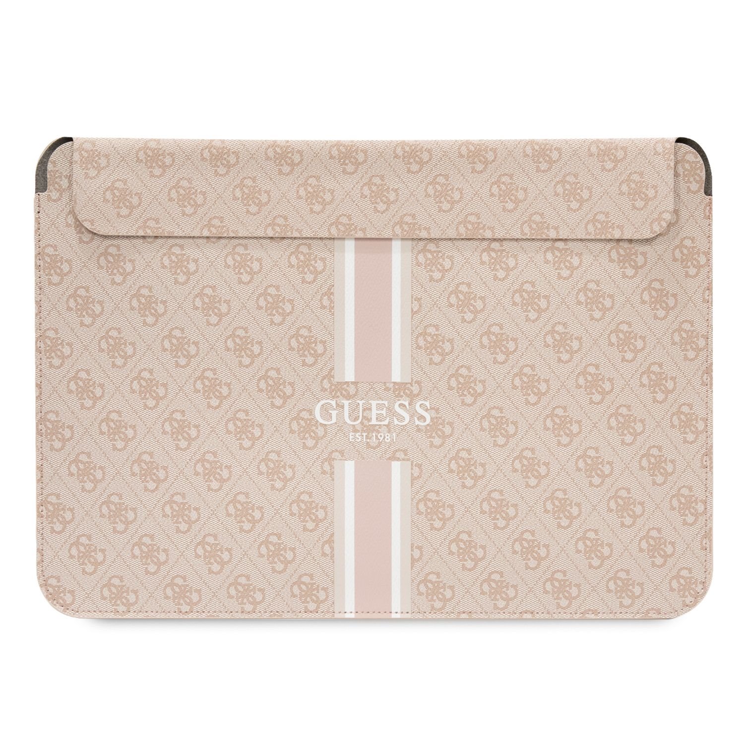 Pouzdro na notebook - Guess, 16 4G Printed Stripes Pink