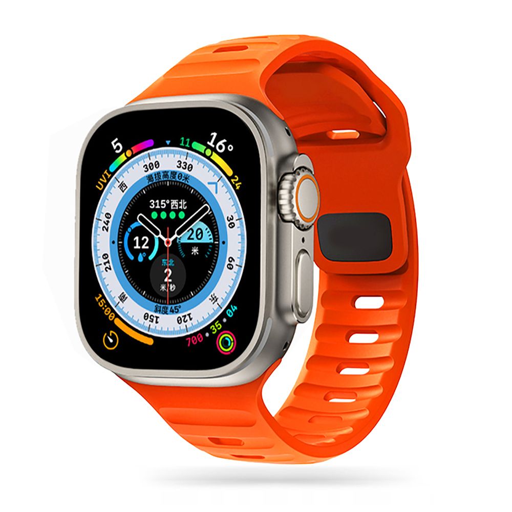 Řemínek pro Apple Watch 42mm / 44mm / 45mm / 49mm - Tech-Protect, Iconband Line Orange
