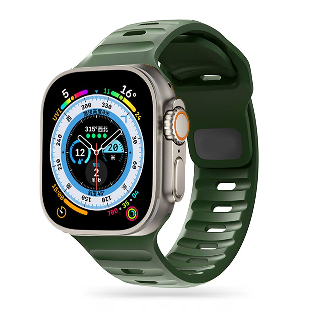Řemínek pro Apple Watch 42mm / 44mm / 45mm / 49mm - Tech-Protect, Iconband Line Army Green