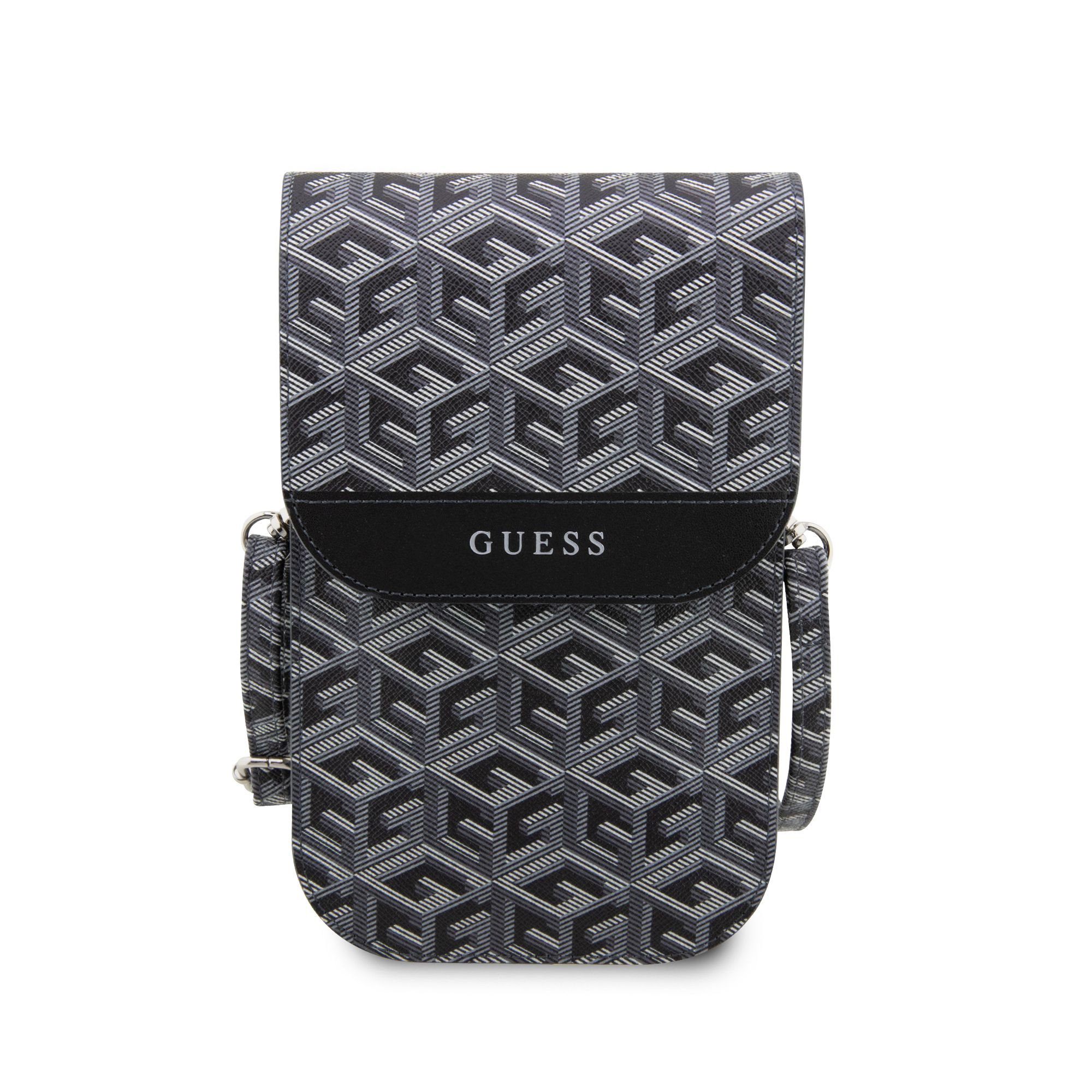 Univerzální pouzdro / taška s kapsou na mobil - Guess, G Cube Black