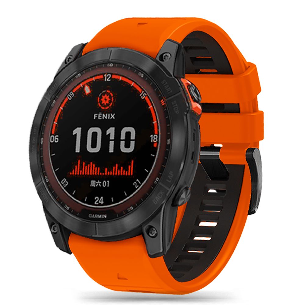 Řemínek pro Garmin Fenix 3 / 5X / 3HR / 5X PLUS / 6X / 6X PRO / 7X - Tech-Protect, Iconband Pro Orange/Black