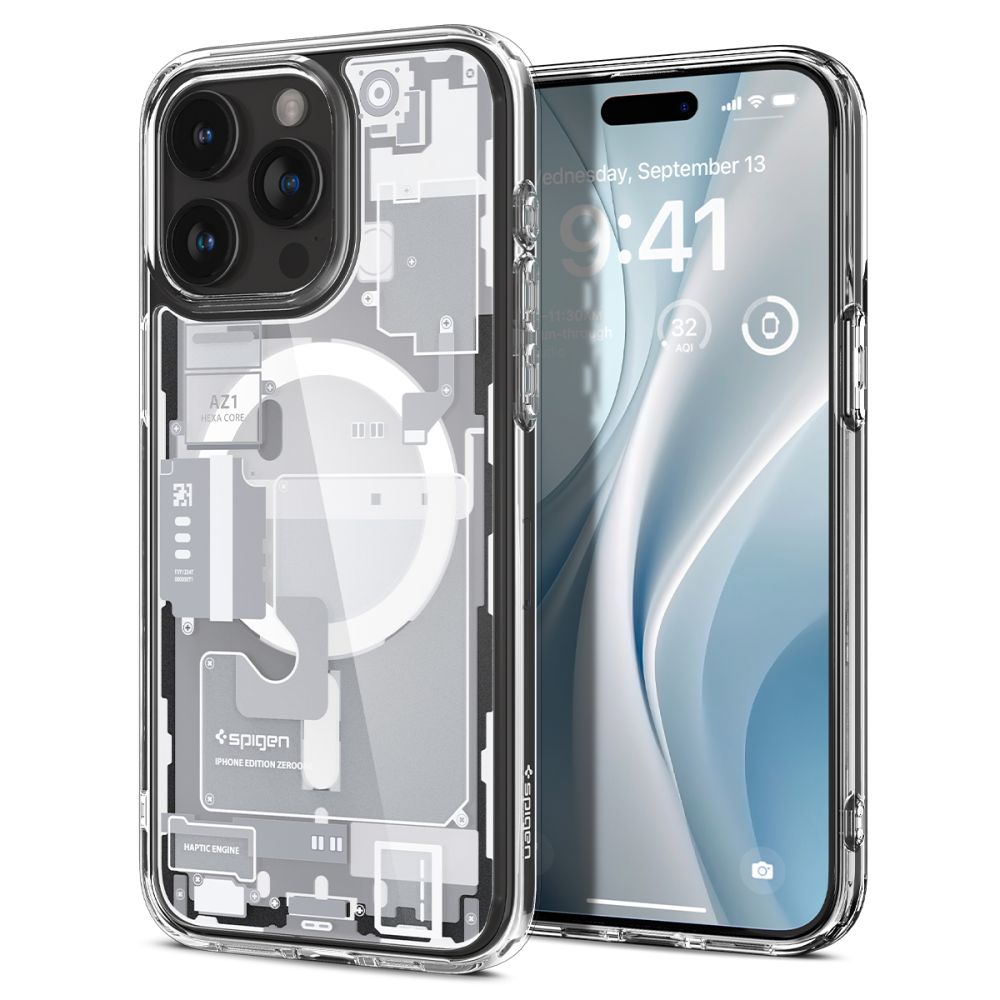 Ochranný kryt na iPhone 15 Pro - Spigen, Ultra Hybrid Mag Zero One White