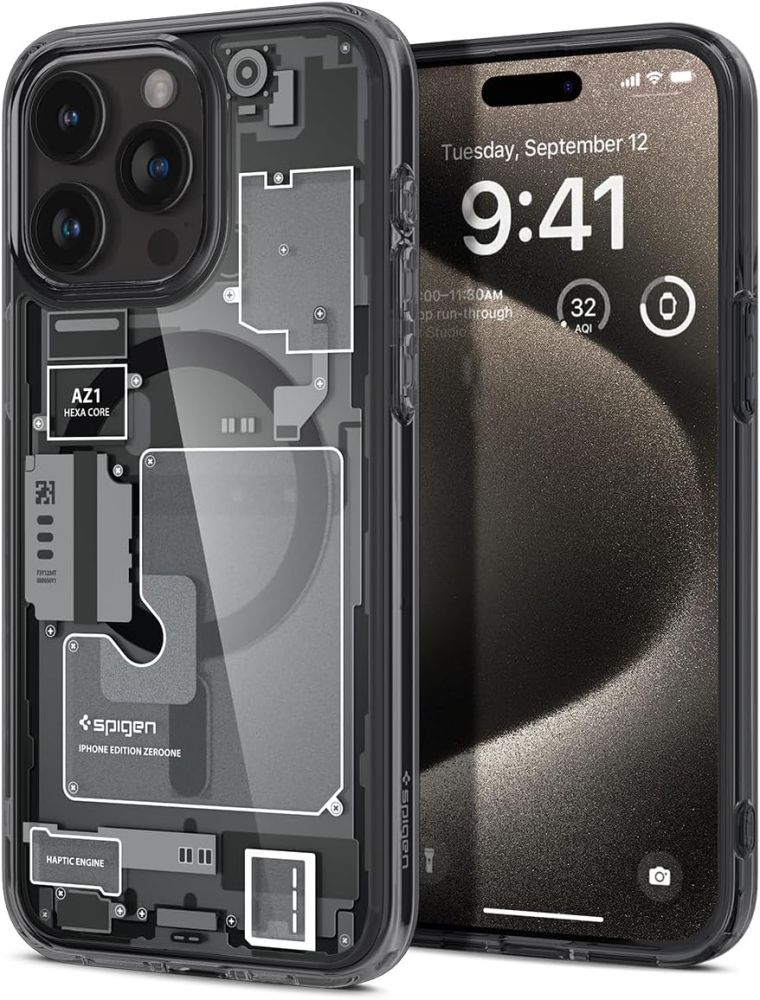 Ochranný kryt na iPhone 15 Pro MAX - Spigen, Ultra Hybrid Mag Zero One Black