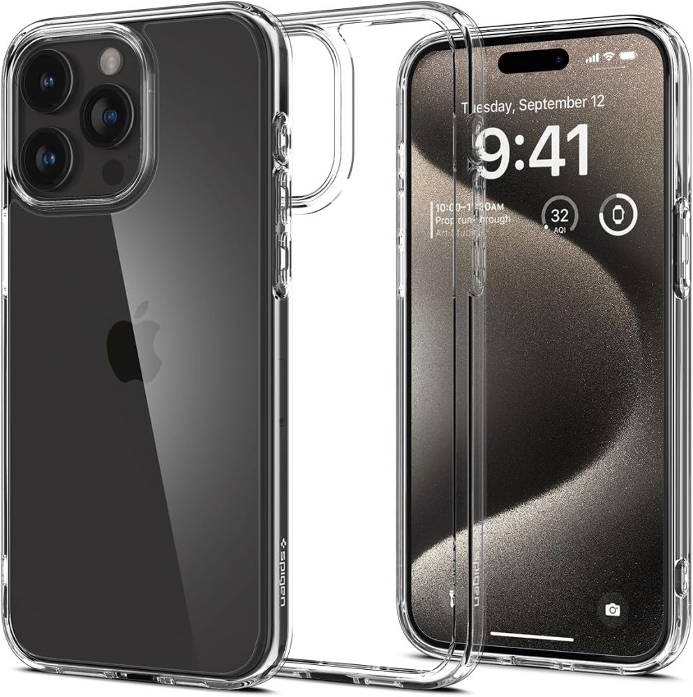 Ochranný kryt na iPhone 15 Pro MAX - Spigen, Ultra Hybrid Crystal Clear