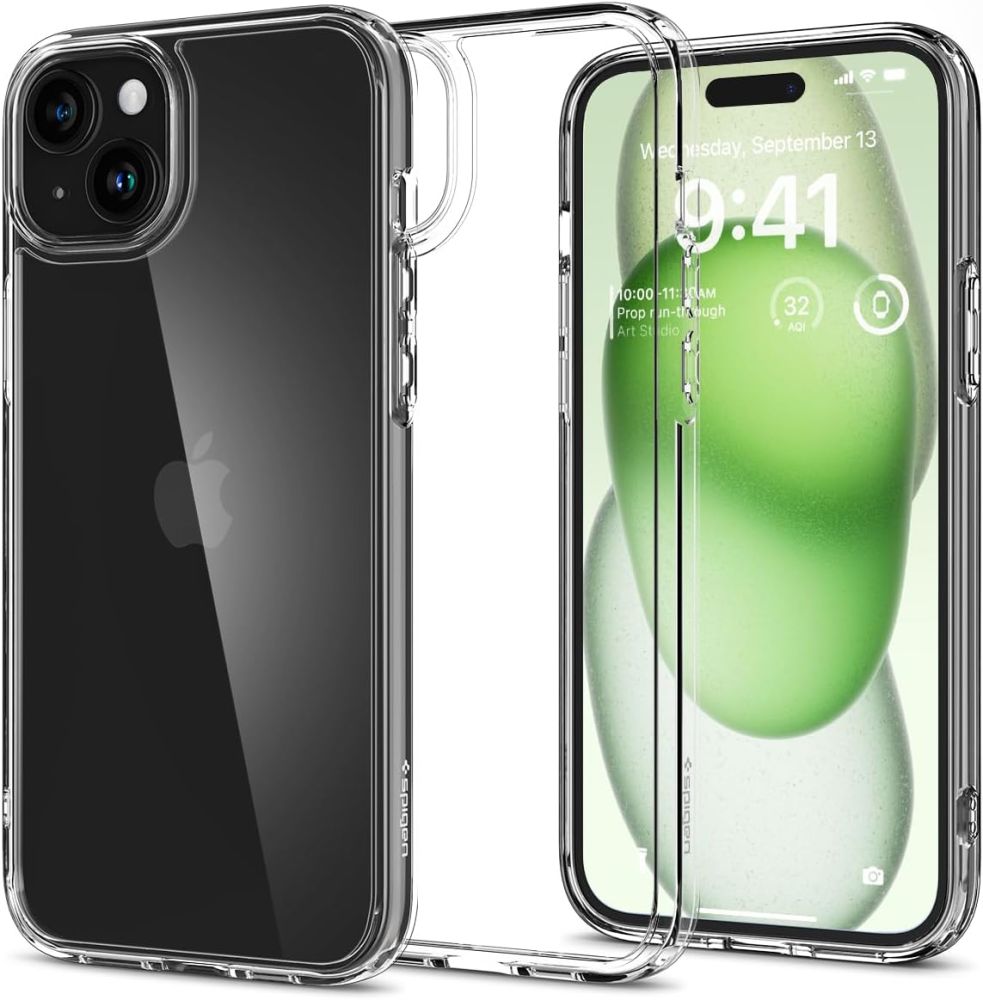 Ochranný kryt na iPhone 15 PLUS - Spigen, Ultra Hybrid Crystal Clear