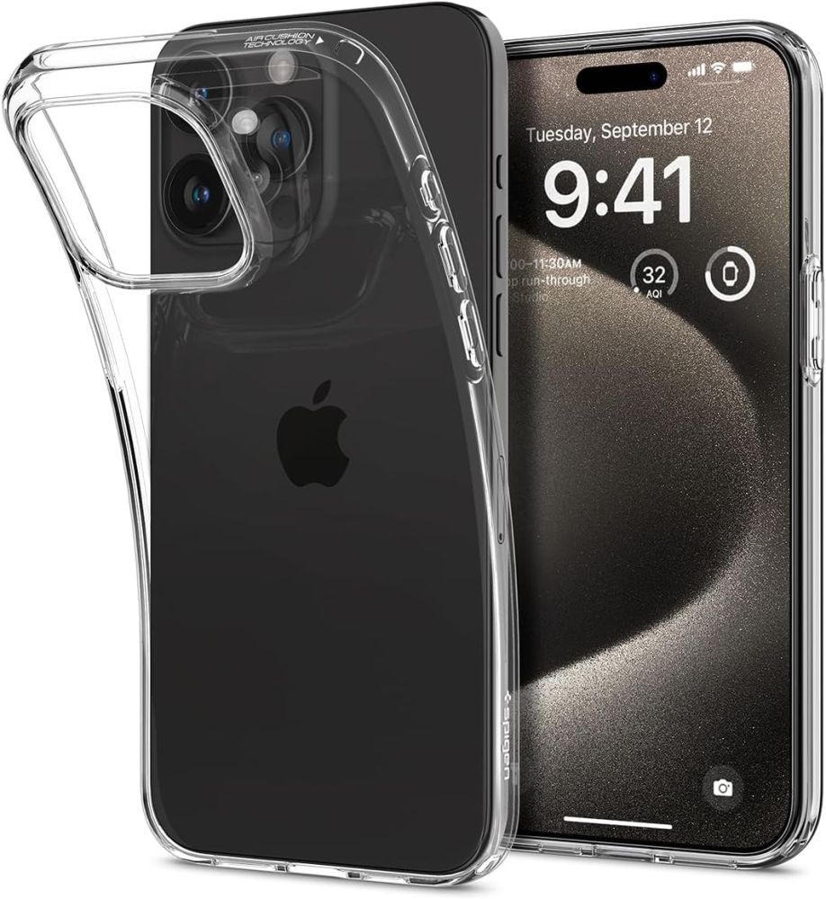 Ochranný kryt na iPhone 15 Pro MAX - Spigen, Liquid Crystal Crystal Clear