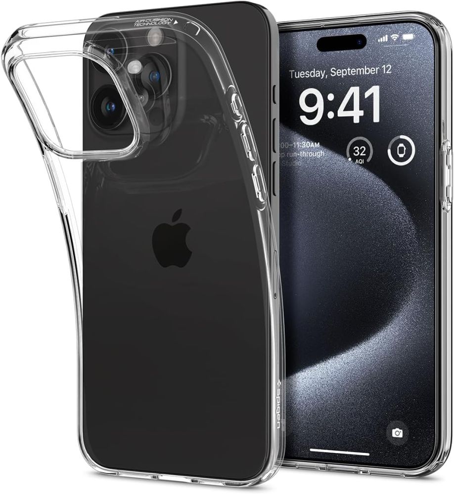 Ochranný kryt na iPhone 15 Pro - Spigen, Liquid Crystal Crystal Clear