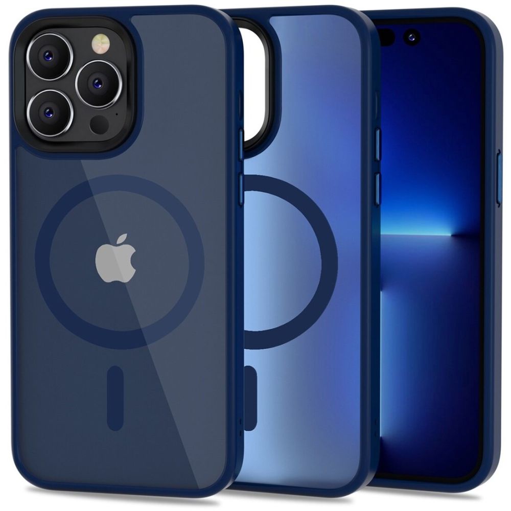 Ochranný kryt pro iPhone 14 Pro - Tech-Protect, Magmat MagSafe Matte Blue