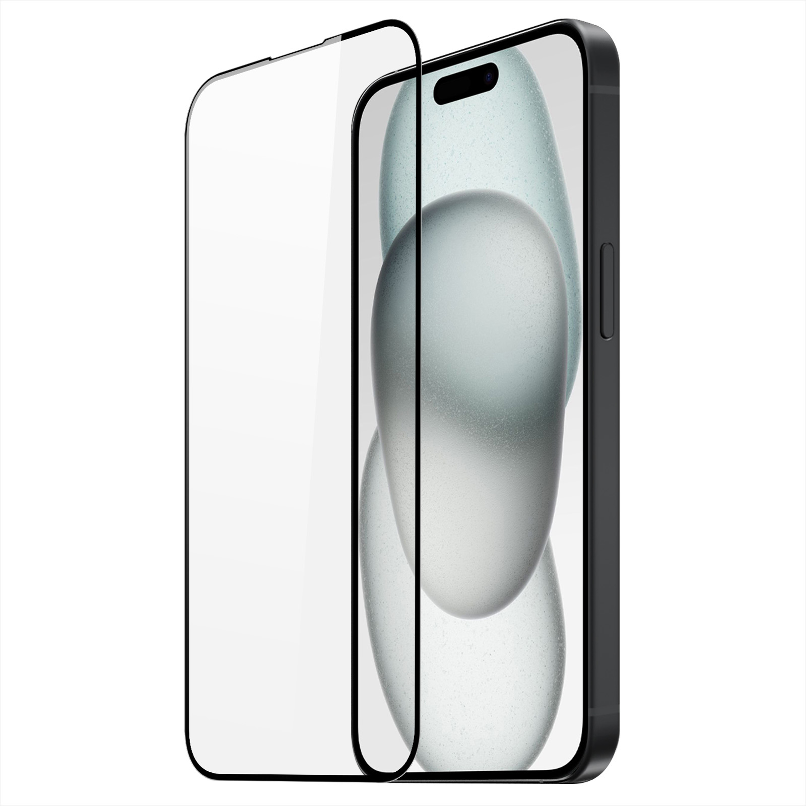 Ochranné tvrzené sklo na iPhone 15 / 15 Pro - DuxDucis, Full Glass Black