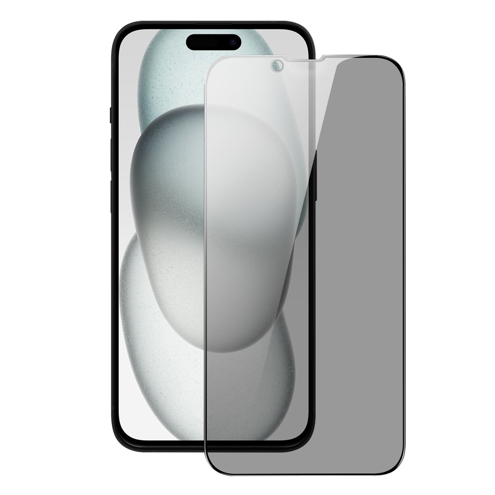 Ochranné tvrzené sklo na iPhone 15 - DuxDucis, Full Glass Privacy