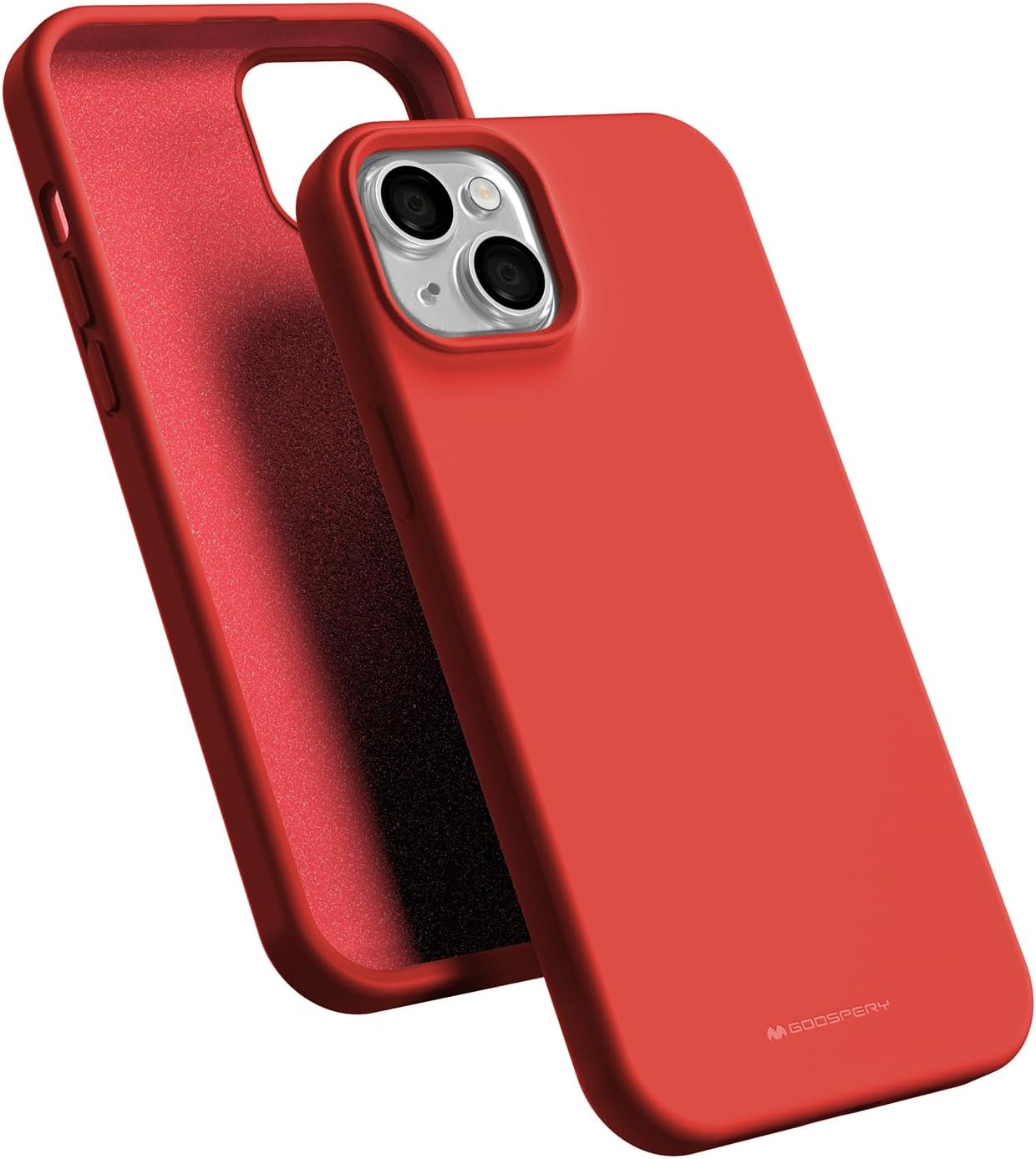 Ochranný kryt na iPhone 15 PLUS - Mercury, Silicone Red