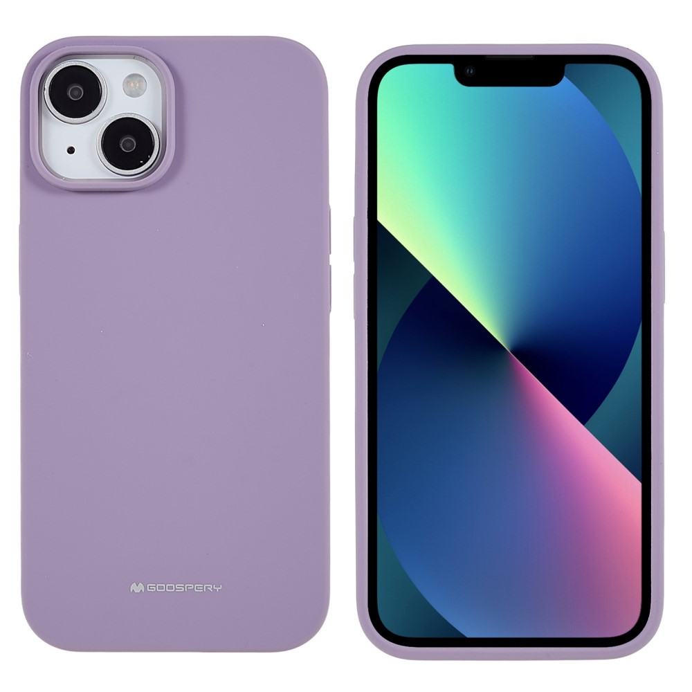 Ochranný kryt na iPhone 15 PLUS - Mercury, Silicone Purple