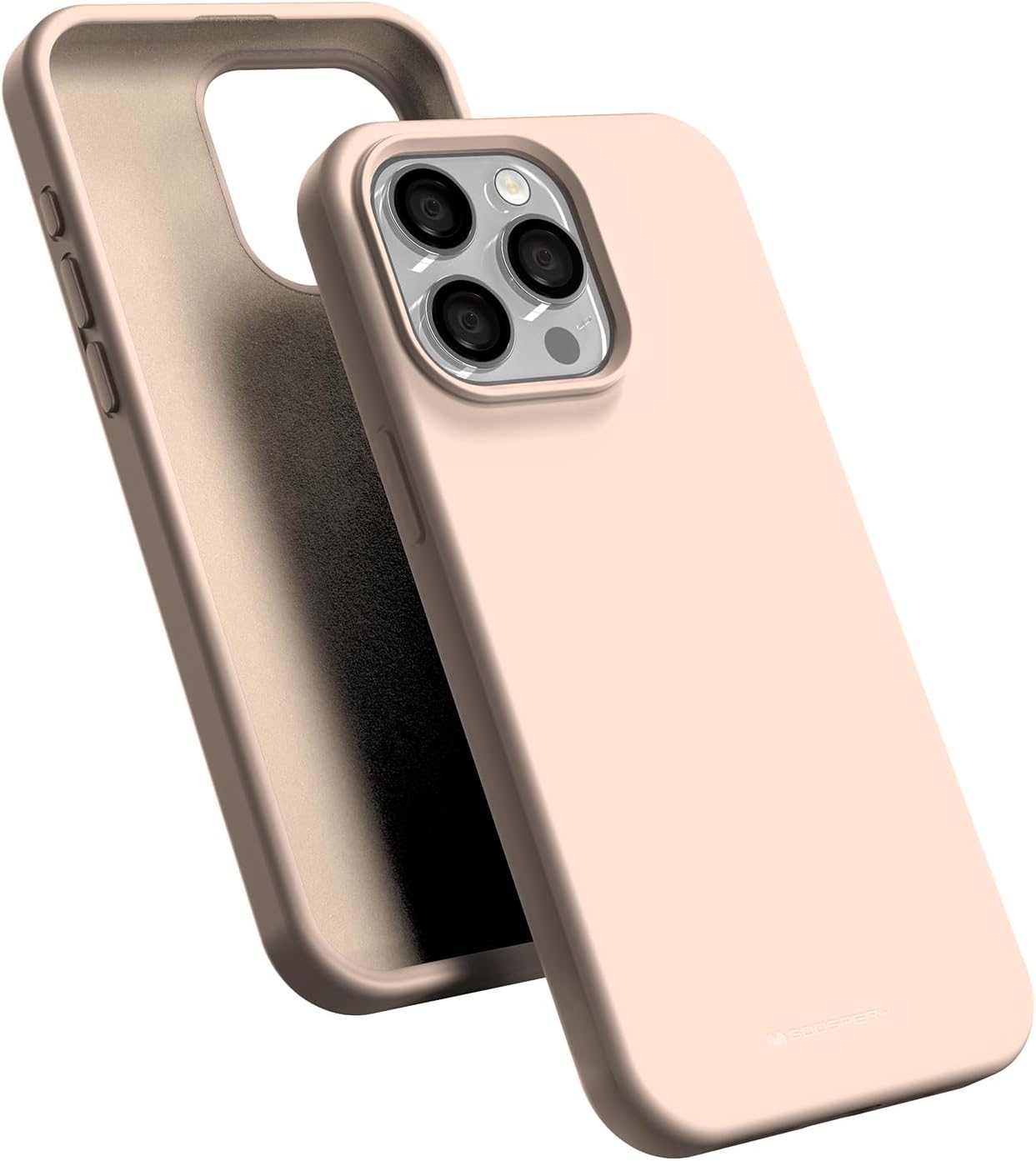 Ochranný kryt na iPhone 15 Pro MAX - Mercury, Silicone Pink Sand