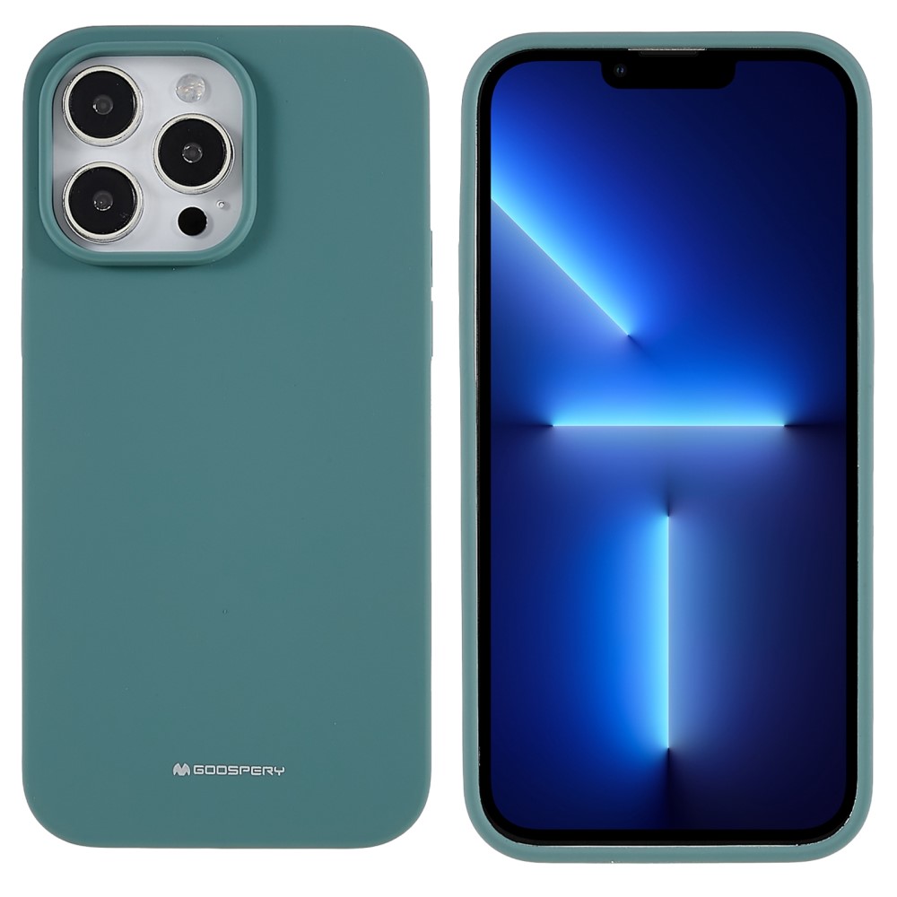 Ochranný kryt na iPhone 15 Pro MAX - Mercury, Silicone Green