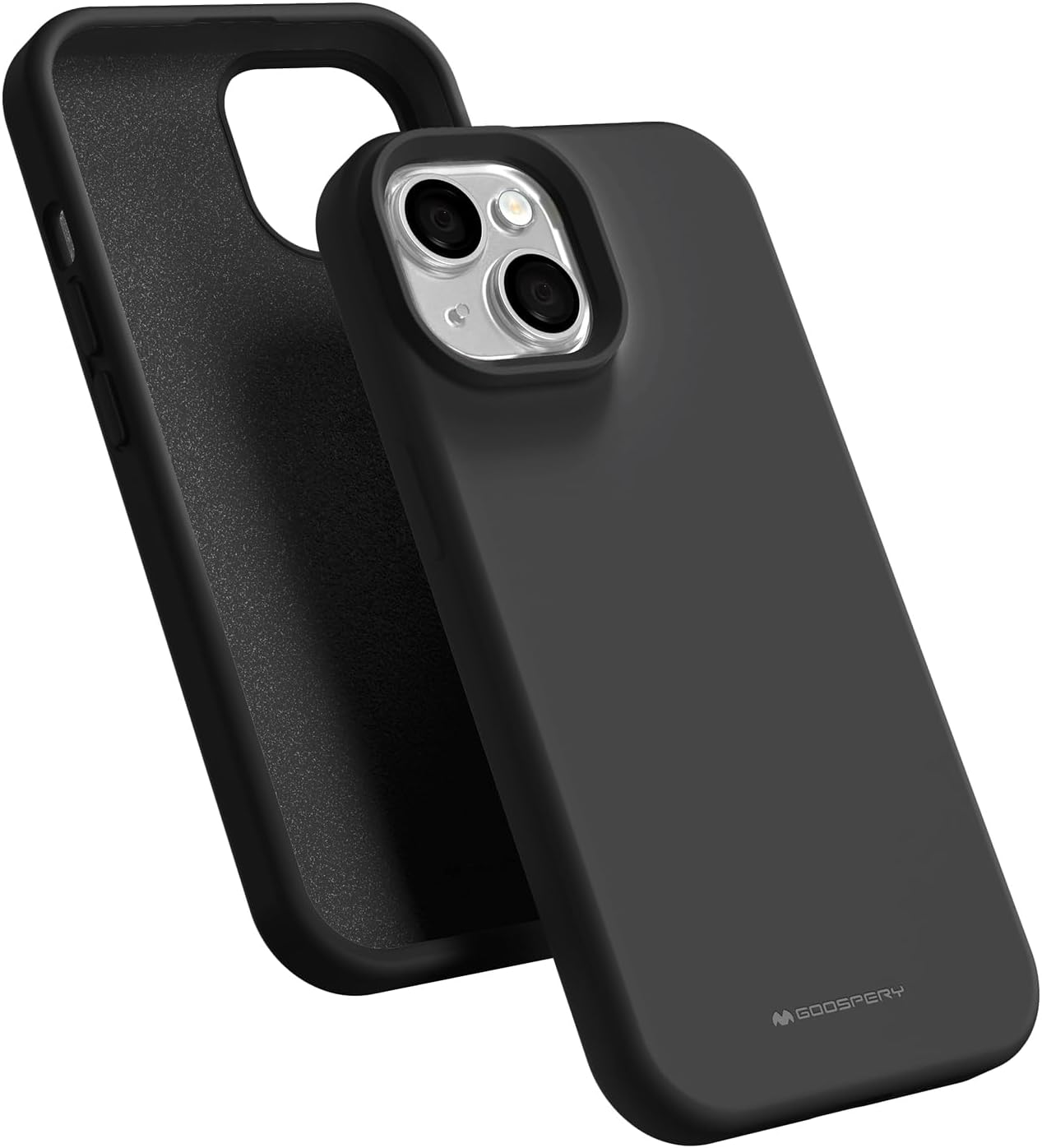 Ochranný kryt na iPhone 15 - Mercury, Silicone Black