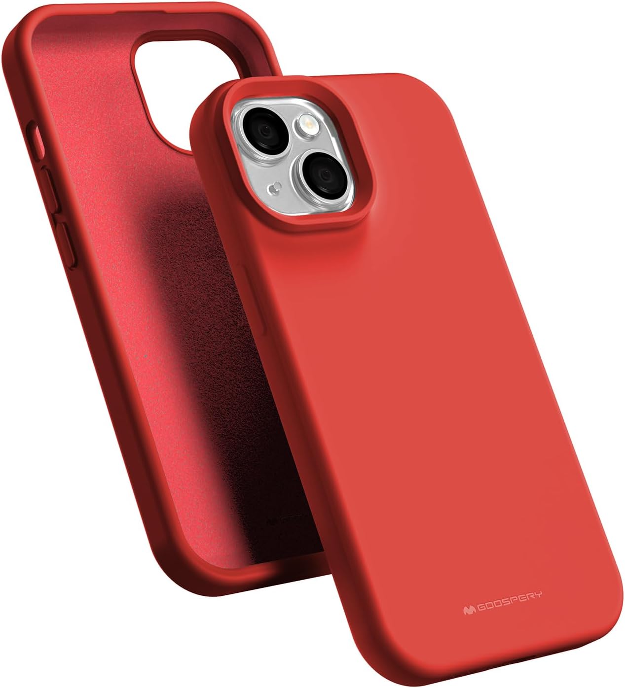 Ochranný kryt na iPhone 15 - Mercury, Silicone Lavender Red