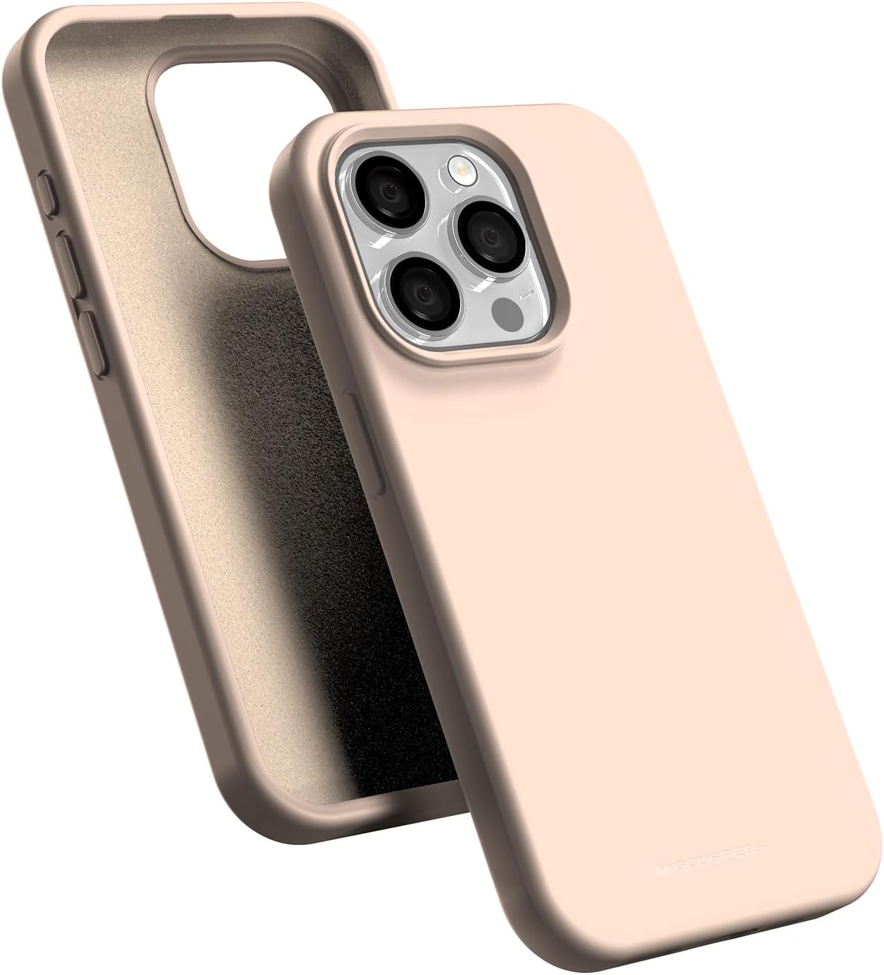 Ochranný kryt na iPhone 15 Pro - Mercury, Silicone Pink Sand