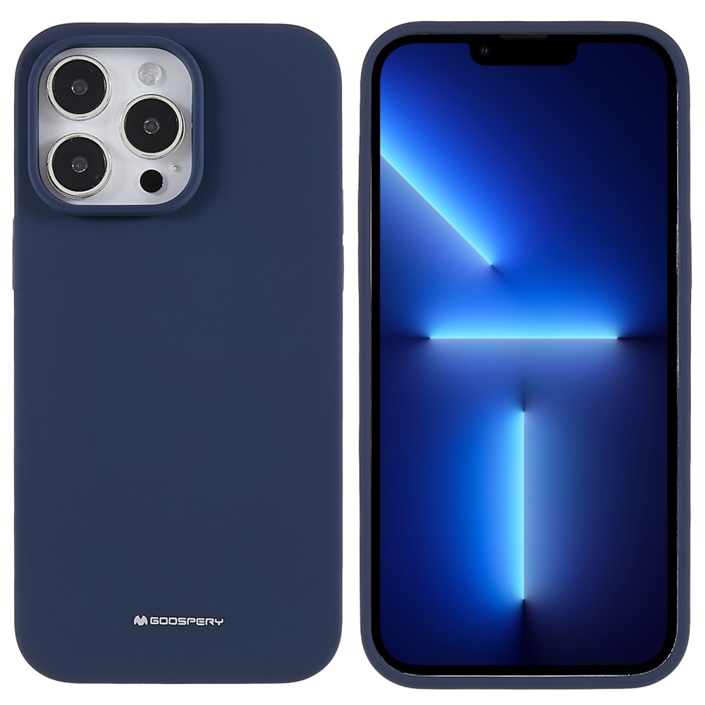 Ochranný kryt na iPhone 15 Pro - Mercury, Silicone Navy