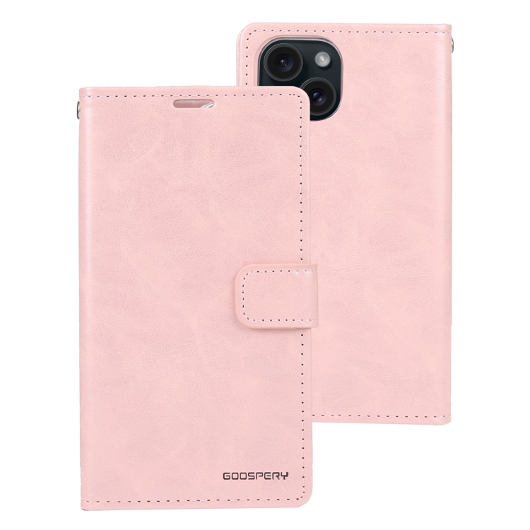Ochranné pouzdro na iPhone 15 PLUS - Mercury, Bluemoon Diary Rose